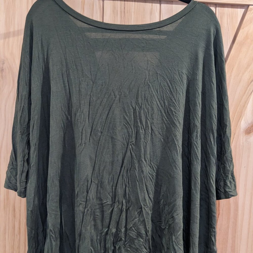 J.W.Styles Green Loose Fit Blouse
